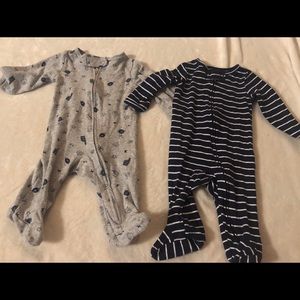 2pk Footie Pajamas